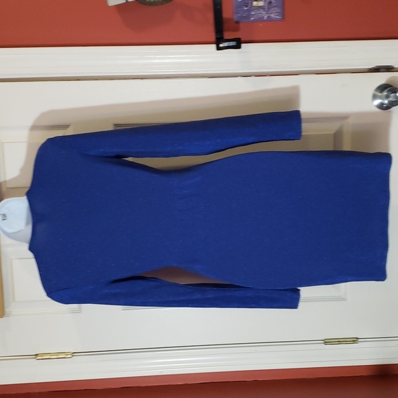 Wild Fable bodicon sparkly Blue Long Sleeve Dress - Picture 4 of 8
